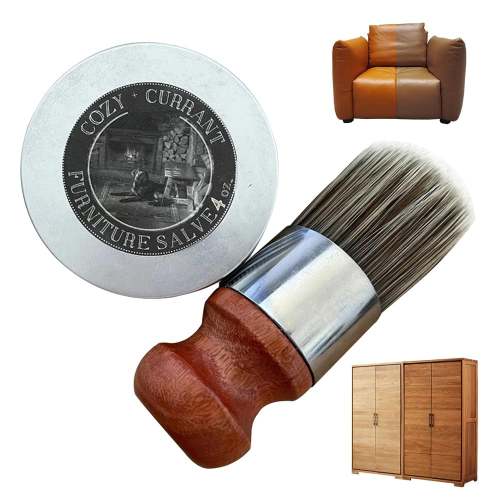Leather & Furniture Repair Salve + Applicator Brush – Restore and Revitalize