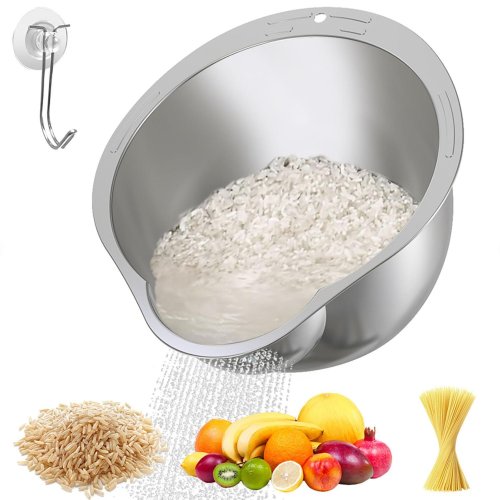 Multi-Functional Stainless Steel Colander - Versatile Kitchen Strainer