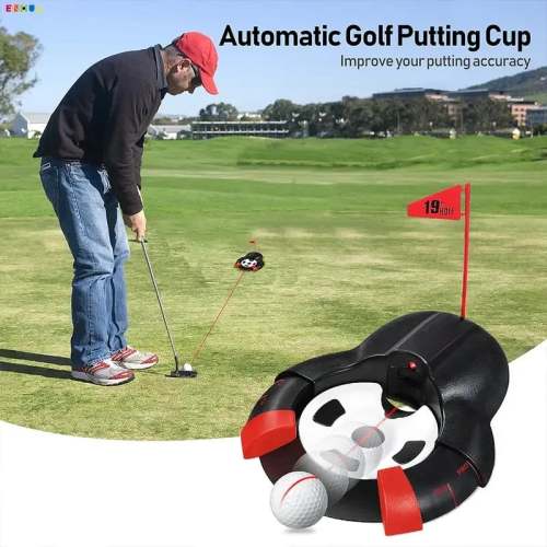 Automatic Golf Putting Cup – Self-Return Golf Hole for Practice & Indoor Putting Training