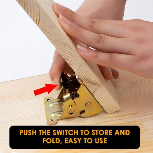 90-Degree Self-Locking Folding Hinge – Anti-Corrosion Invisible Connector for Seamless, Strong Joints