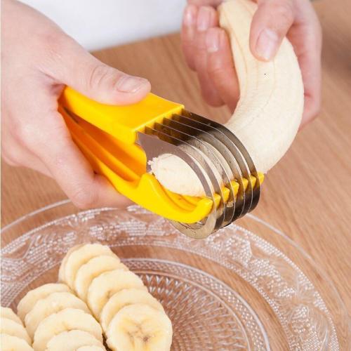 Stainless Steel Banana Slicer – Effortless, Even Slicing for Perfect Banana Slices Every Time