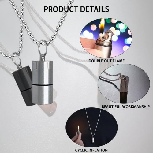 Lighter Necklace - Stylish and Functional Accessory for On-the-Go Lighting