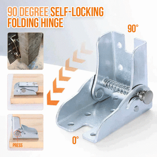 90-Degree Self-Locking Folding Hinge Lock – Secure and Durable Solution
