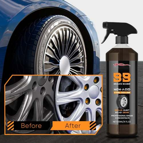 Car wheel cleaning agent