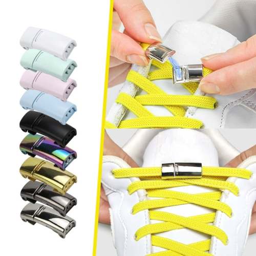 Magnetic Lazy Shoelace Metal Buckle – Effortless Lacing for All Footwear