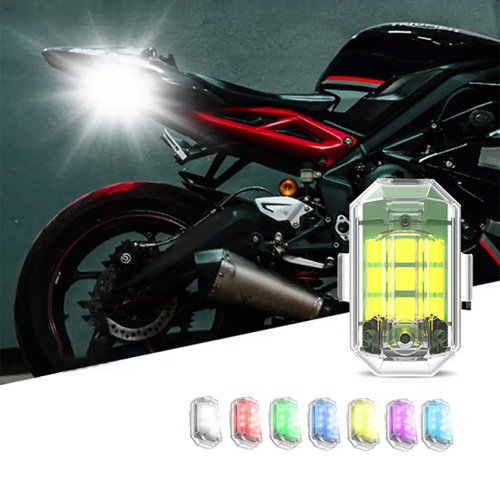 7-Color High Brightness LED Strobe Light – Multi-Color Flashing Light for Parties, Events & Emergency Use