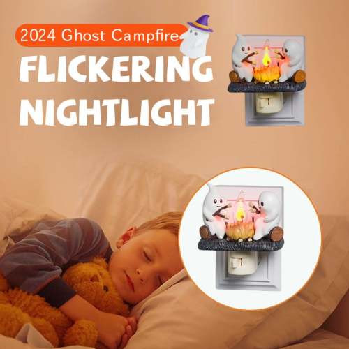 Ghost Campfire Flickering Nightlight - Spooky and Fun Atmosphere for Any Room