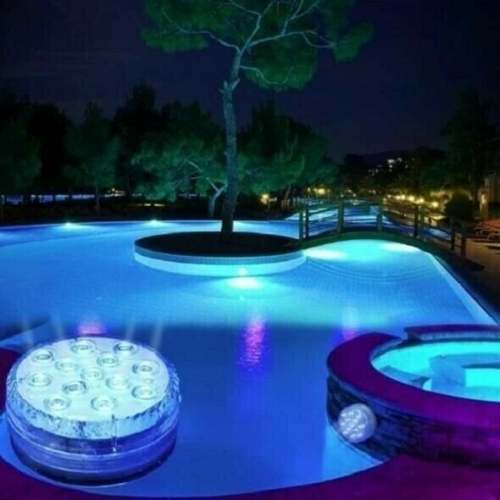 Submersible LED Pool Lights with RF Remote Control – Illuminate Your Pool