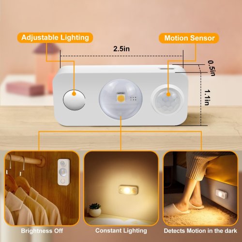 LED Motion Sensor Spotlight - 4-Pack | Brighten Your Space with Smart Lighting