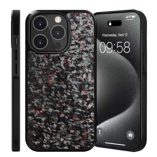 Forged Carbon Fiber Magnetic Phone Case for iPhone – Sleek & Durable Protection