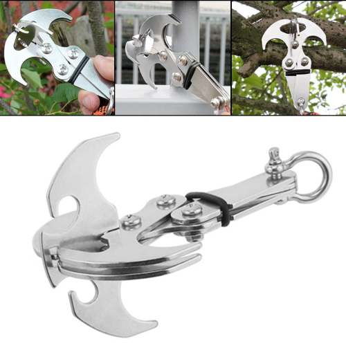 Stainless Steel Gravity Grappling Hook – Heavy-Duty, Multi-Purpose Climbing & Outdoor Tool
