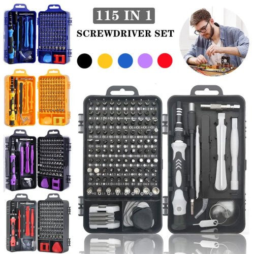 115 in 1 Magnetic Screwdriver Set - Ultimate Tool Kit for All Your Needs
