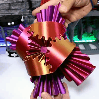 GearSphere - The Steampunk Whirling Wonder Gear Cylinder | Unique Mechanical Decor