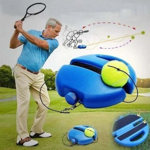 Solo Tennis Trainer – Self-Returning Tennis Trainer for Solo Practice, Skill Improvement, and Fun