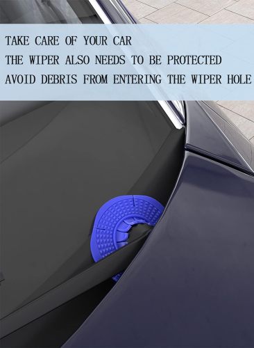 2-Pack Universal Car Wiper Arm Hole Protection Pads - Durable & Weather-Resistant
