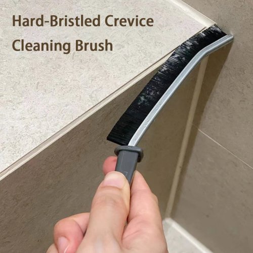 Heavy-Duty Hard-Bristled Crevice Cleaning Brush - Precision Tool for Deep Clean