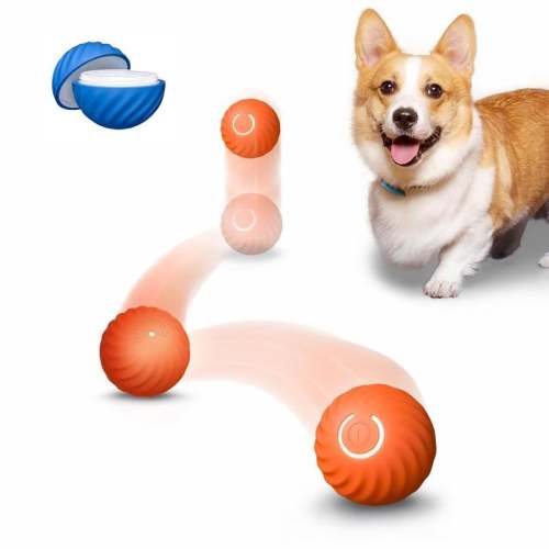 Automatic Rolling Dog Ball Toy - Interactive Fun for Pets