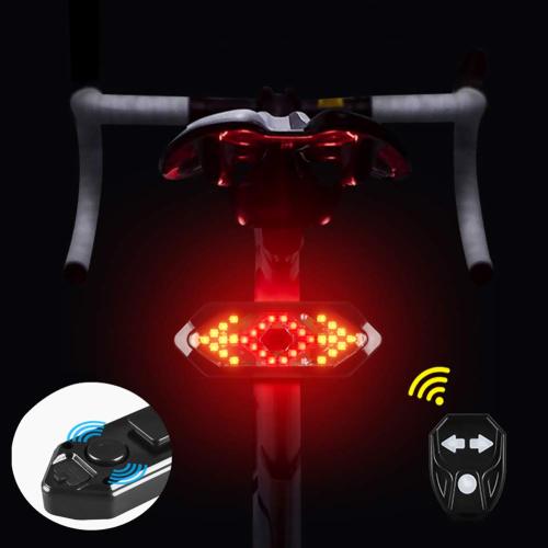 Smart Bike Tail Light with Turn Signals & Brake Light - Enhanced Safety for Cyclists