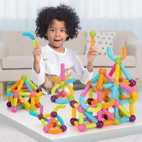 Magnetic Balls and Rods Set – Educational Magnet Building Blocks