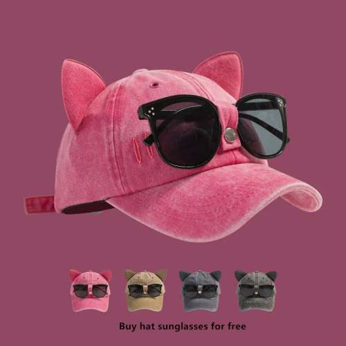 Cap with Complimentary Sunglasses - Stylish Hat & Sunglasses Set