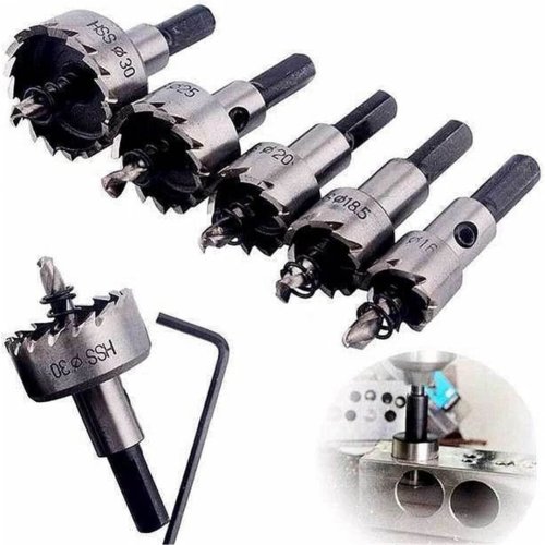 Drill Bit Hole Set for Metal – 5-Piece Precision Tool Kit