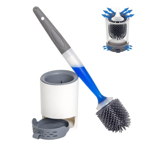 Detergent-Addable Toilet Brush - Effective Cleaning Tool for a Sparkling Bathroom