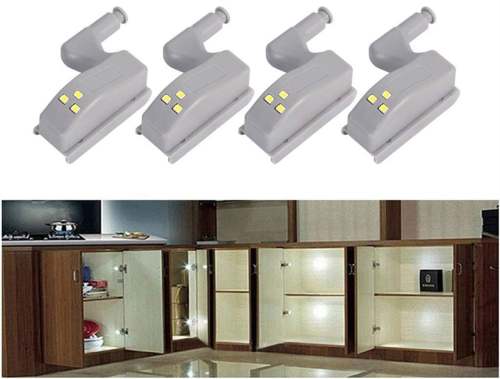 Wardrobe Automatic LED Night Light System (4 PCS) - Smart Lighting Solution