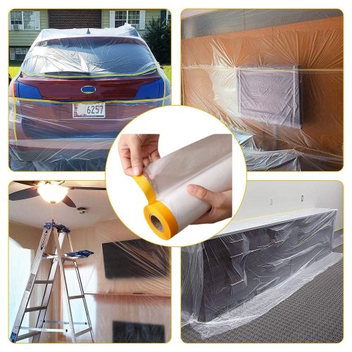 78in/20m Length Adhesive Plastic Film Tape - Durable & Versatile Sealing Solution