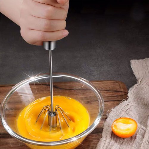 Premium Food Grade Stainless Steel Egg Beater for Effortless Mixing