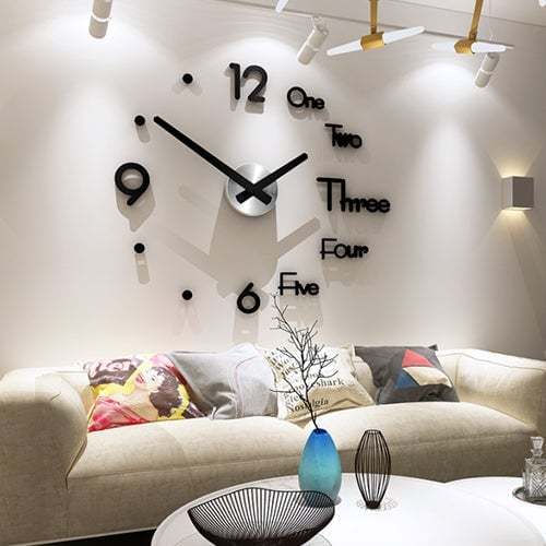 3D DIY Creative Wall Clock - Unique Home Decor Project