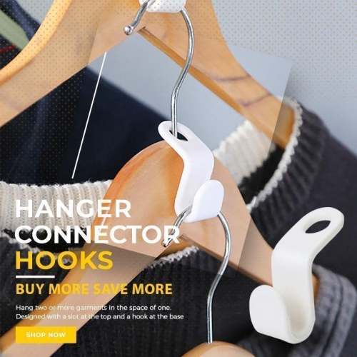 Hanger Connector Hooks - 50 PCS for Easy Organizing