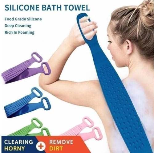 Silicone Bath Towel - Quick-Dry & Versatile Shower Essential
