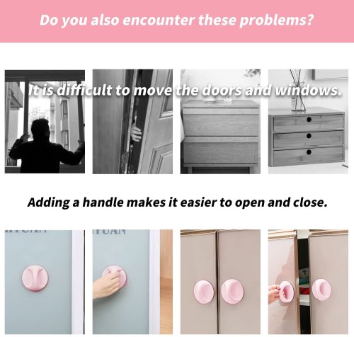 Self-Adhesive Cabinet Handles (4 PCS) - Easy Installation & Modern Style