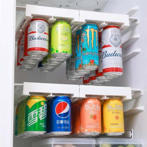 Fridge Hanging Soda Can Organizer - Space-Saving Storage for Cans