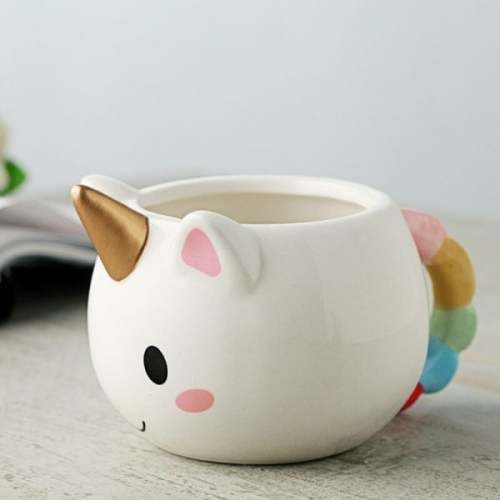 Kawaii Unicorn Ceramic Mug - Adorable Drinkware for Unicorn Lovers