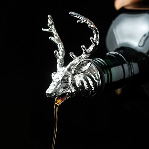 Deer Head Wine Pourer - Elegant and Unique Wine Aerator