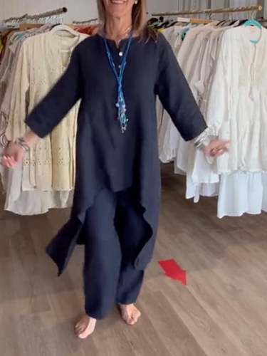 Women's Linen Casual Suit - Effortless Style and Comfort for Everyday Wear