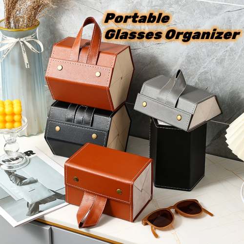 Compact Portable Glasses Organizer for Easy Storage and Travel