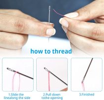 Self-Threading Needles And Wooden Needle Sets