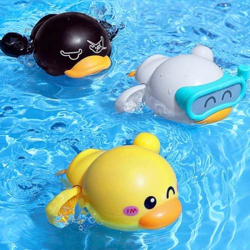 Baby Bath Toys Floating Ducks - Set of 3 Colorful & Safe Water Toys