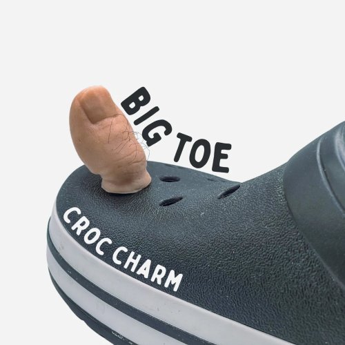 Fun Big Toe Croc Charm for Unique Footwear Style