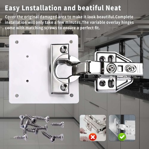Stainless Steel Hinge Fixing Plate Bracket Kit - Durable & Reliable