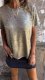 Gold Foil Short-Sleeved T-Shirt - Stylish and Eye-Catching Casual Wear