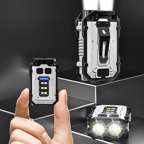 Mini Powerful Keychain Rechargeable Flashlight - Ultra-Portable Light