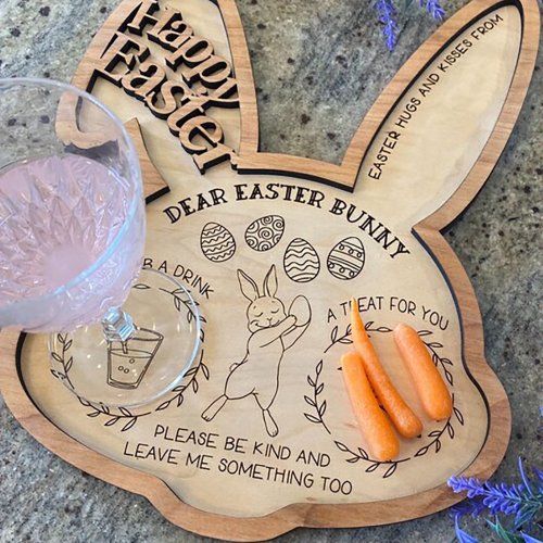 Easter Bunny Tray – Charming Springtime Serving Platter