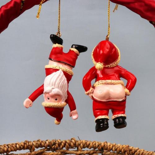 Playful Butt Santa Ornaments – Whimsical Holiday Decor
