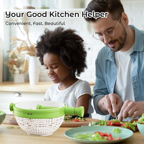 Salad Spinner - Effortless Greens Washing and Drying Tool