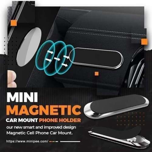 Mini Magnetic Car Mount Phone Holder - Compact & Secure