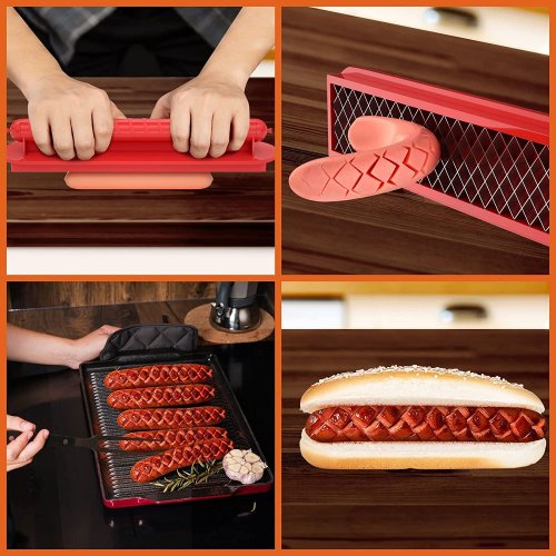 Sausage Hot Dog Slicing Tool - Quick & Easy Hot Dog Cutter