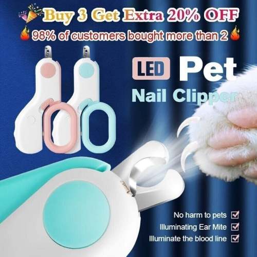 LED Pet Nail Clipper - Safe & Precise Grooming Tool